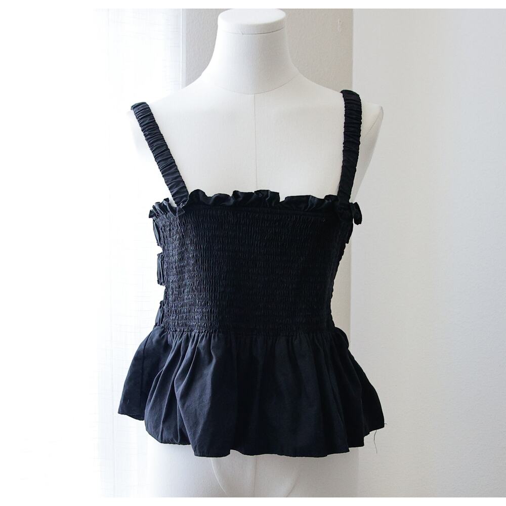 TOPSHOP Cotton gothic babydoll top size L